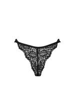Bellastia Obsessive tanga deschisă din dantelă negru M/L