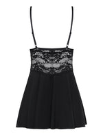 Babydoll Obsessive negru cu tanga L/XL