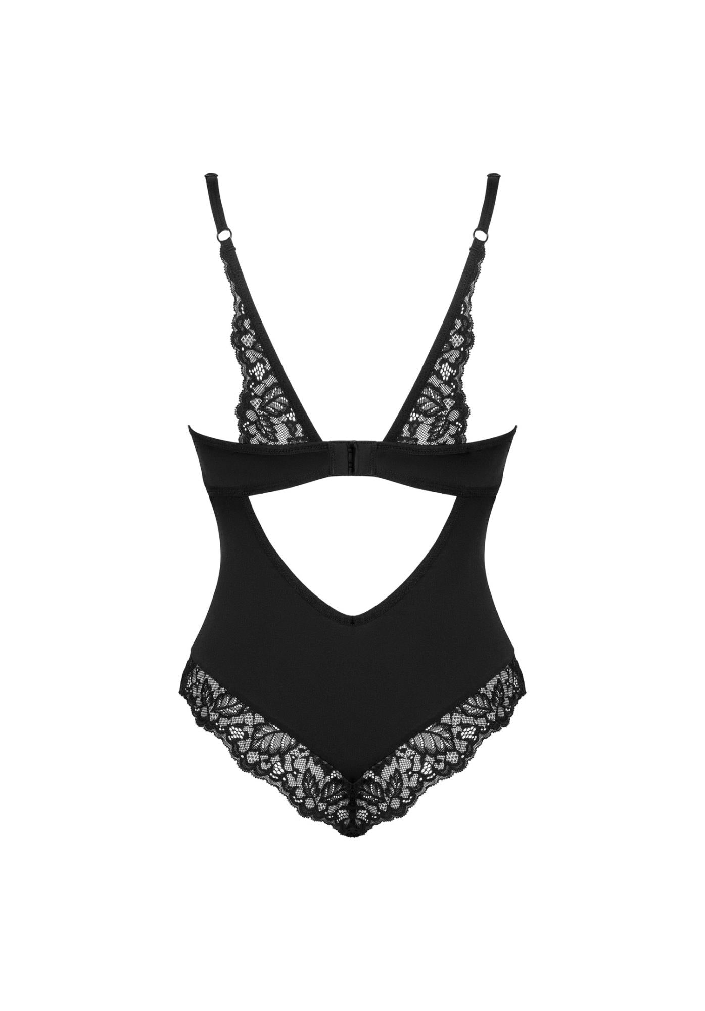 Body erotic Bellastia Obsessive negru XS/S
