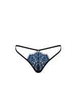 Obsessive Yassmyne tanga albastru din dantelă L/XL