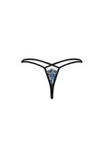 Obsessive Yassmyne tanga albastru din dantelă L/XL