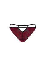 Obsessive Sugestina chiloți deschiși bordo L XL