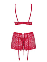 Set lenjerie intimă Lividia Obsessive roșu S/M