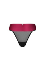Obsessive Tienesy tanga deschis negru 2XL/3XL