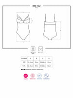 Body Obsessive din dantelă cu trandafiri L/XL