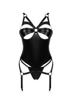 Corset și tanga Armares Obsessive negru XS/S
