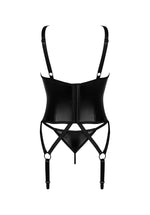 Corset și tanga Armares Obsessive negru XS/S