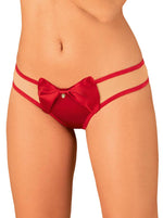 Rubinesa Obsessive tanga roșu cu fundă L/XL