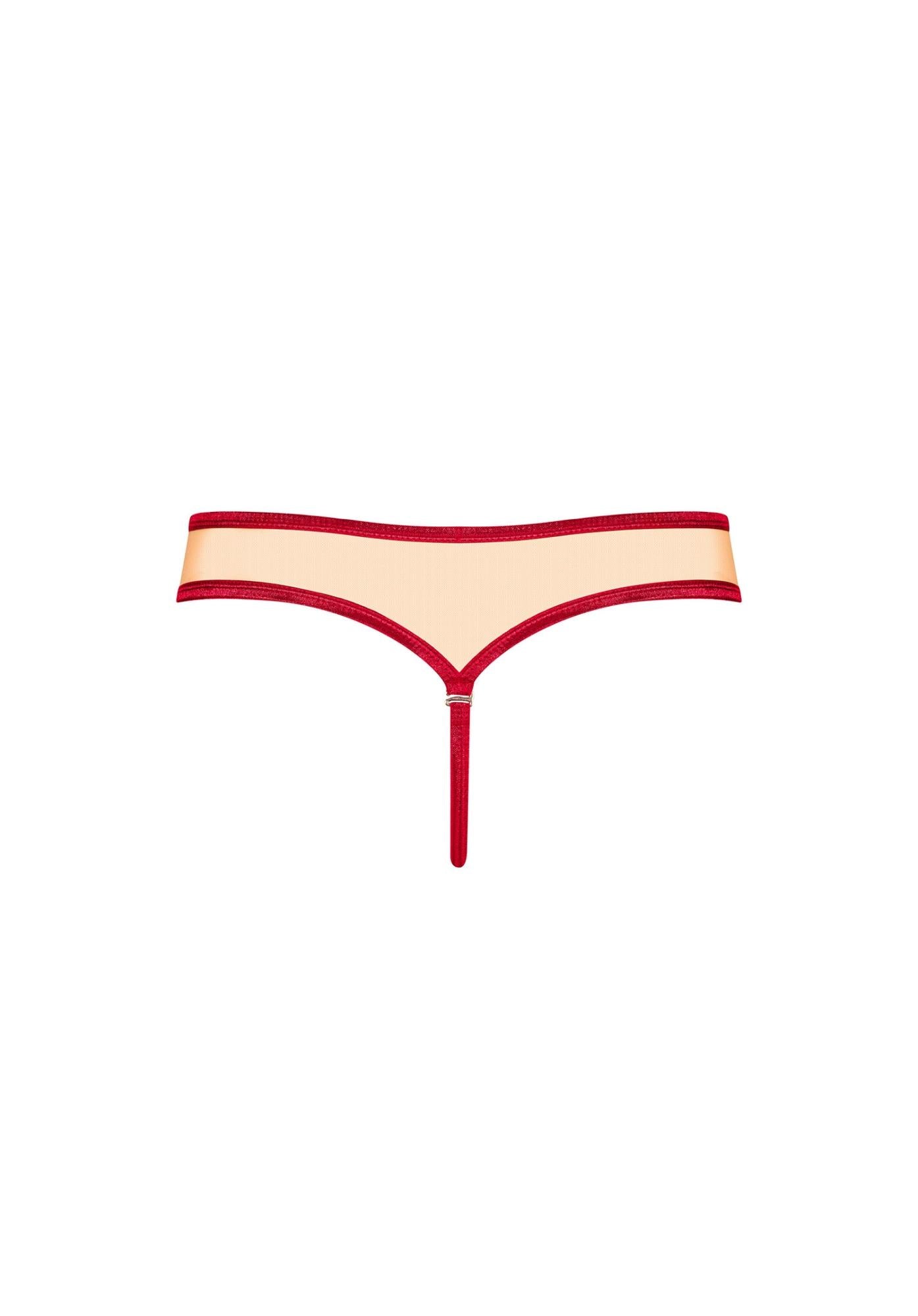 Rubinesa Obsessive tanga roșu cu fundă L/XL