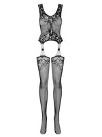 Body-ciorap Obsessive F221 XL XXL din plasă