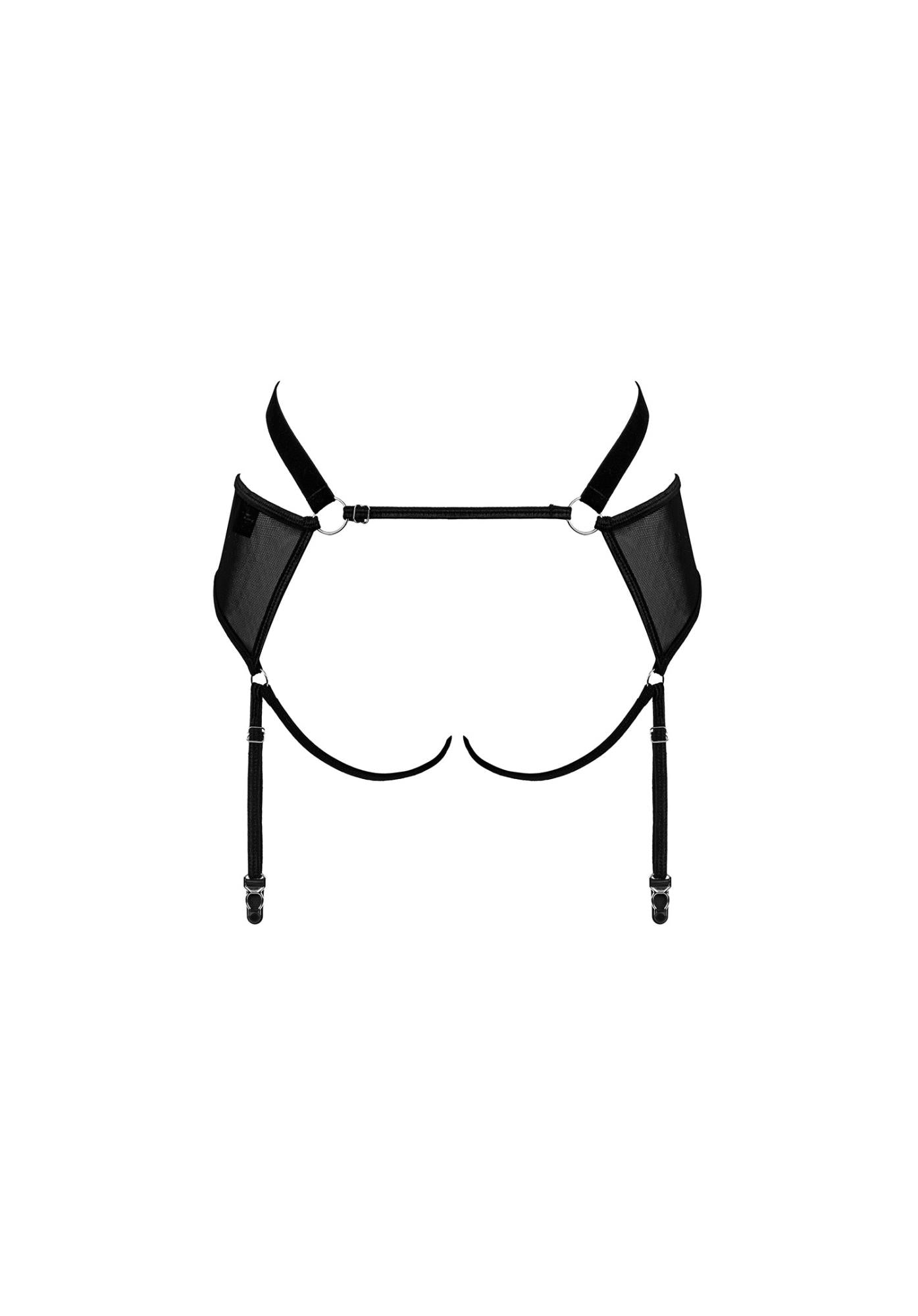 Portjartier Obsessive Allunes cu imprimeu animal S/M