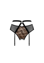 Portjartier Obsessive Allunes cu imprimeu animal S/M