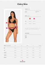 Set lenjerie intimă Cobra Nive Obsessive negru L/XL