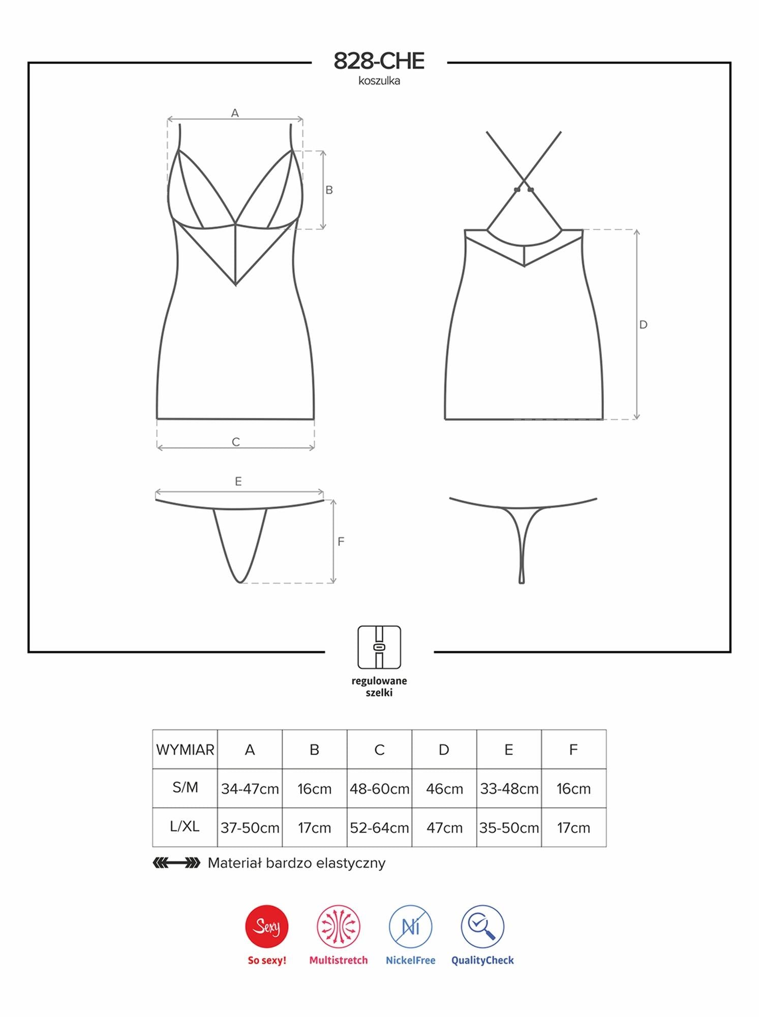 Obsessive S/M combinezon și tanga din dantelă