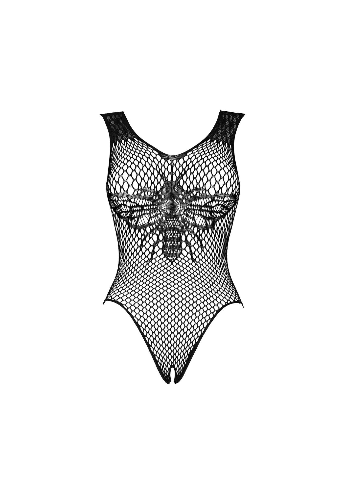 Body Obsessive B134 din plasă neagră M/M/L