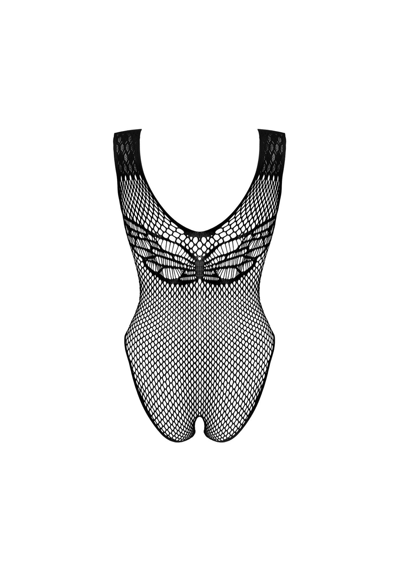 Body Obsessive B134 din plasă neagră M/M/L