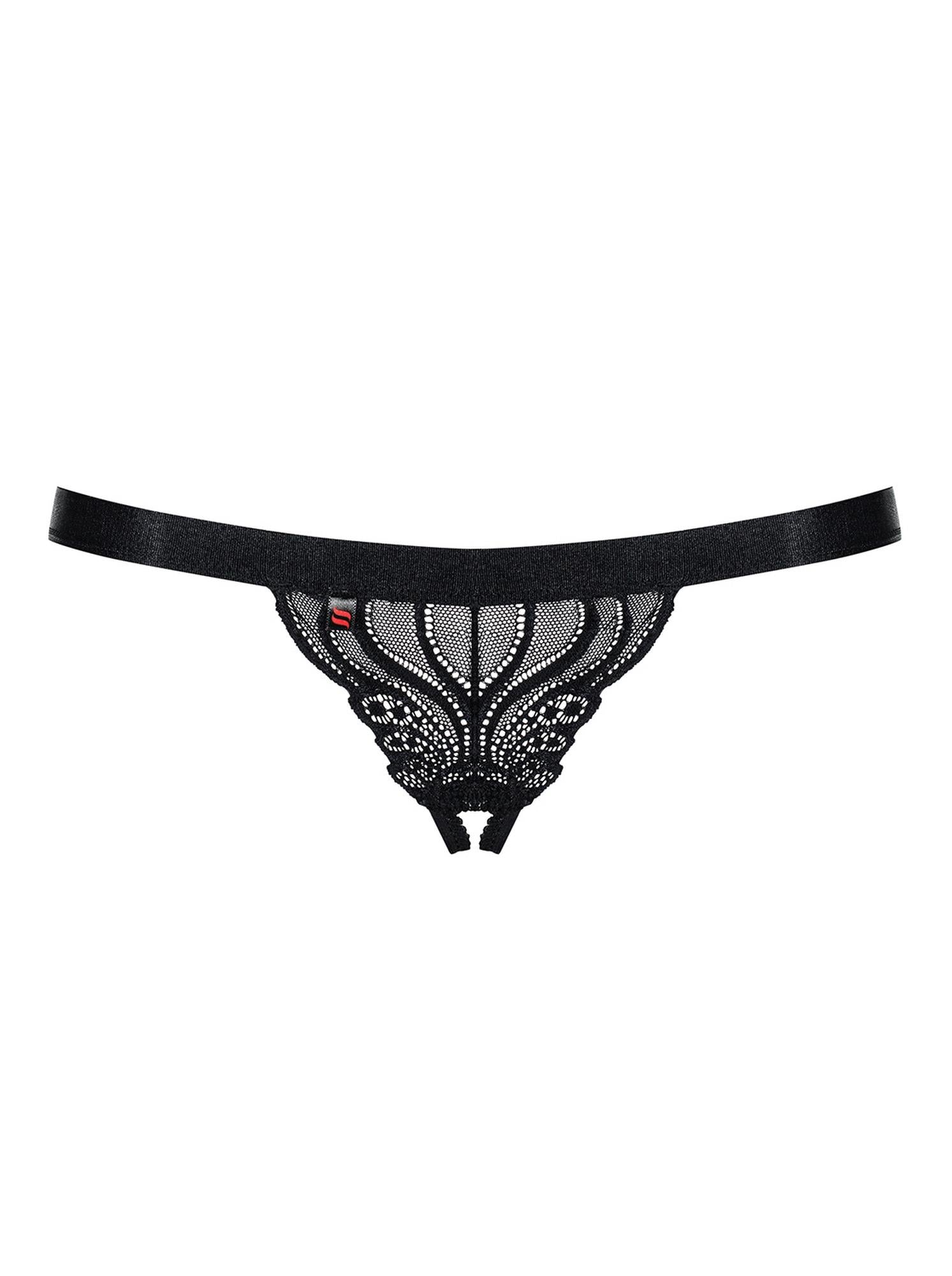 Obsessive tanga cu dantelă deschisă S/M