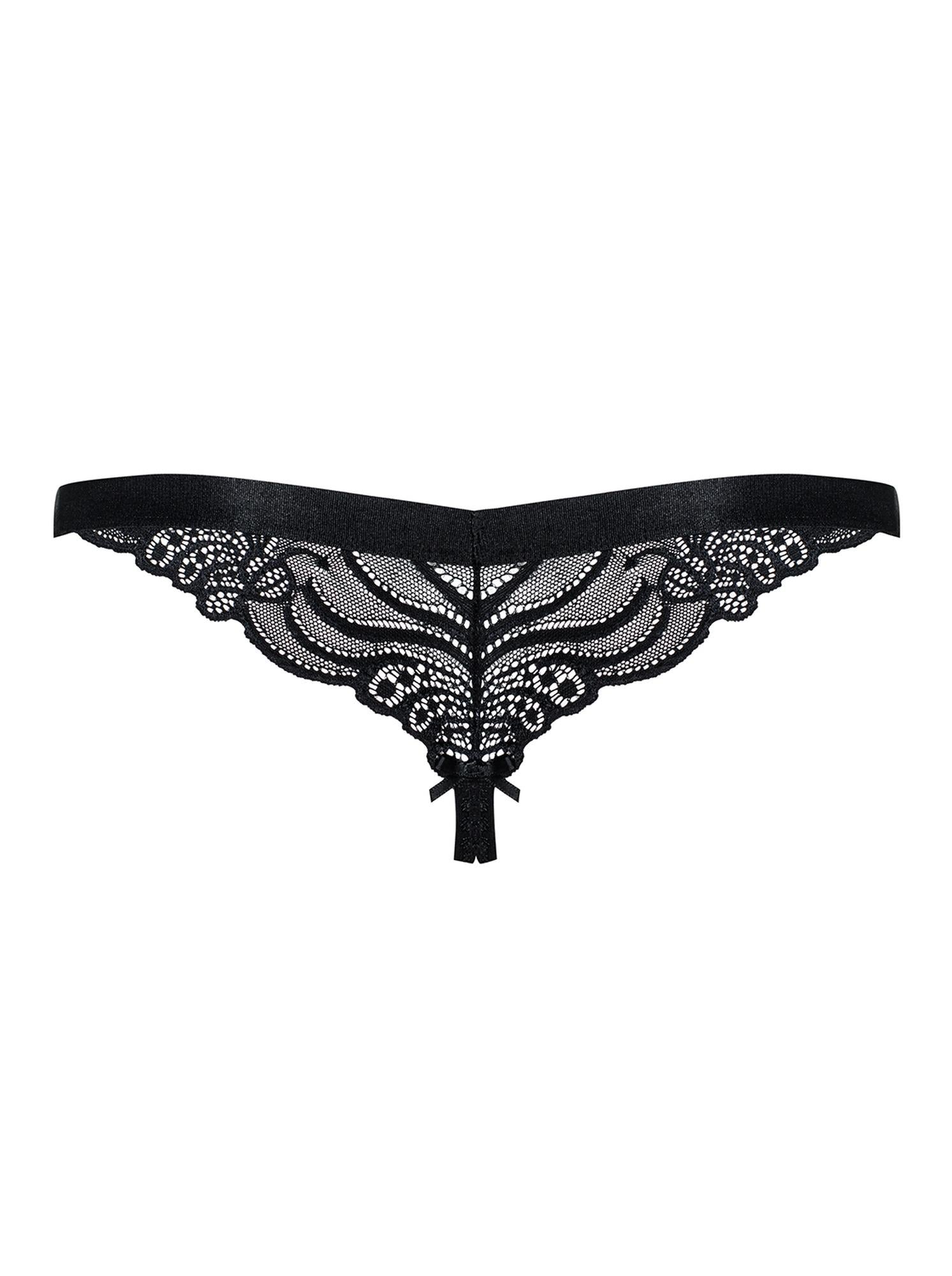 Obsessive tanga cu dantelă deschisă S/M