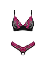 Set de lenjerie intimă Rosenty Obsessive XL 2XL deschis