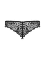 Contica Obsessive tanga cu dantelă deschisă negru S/M