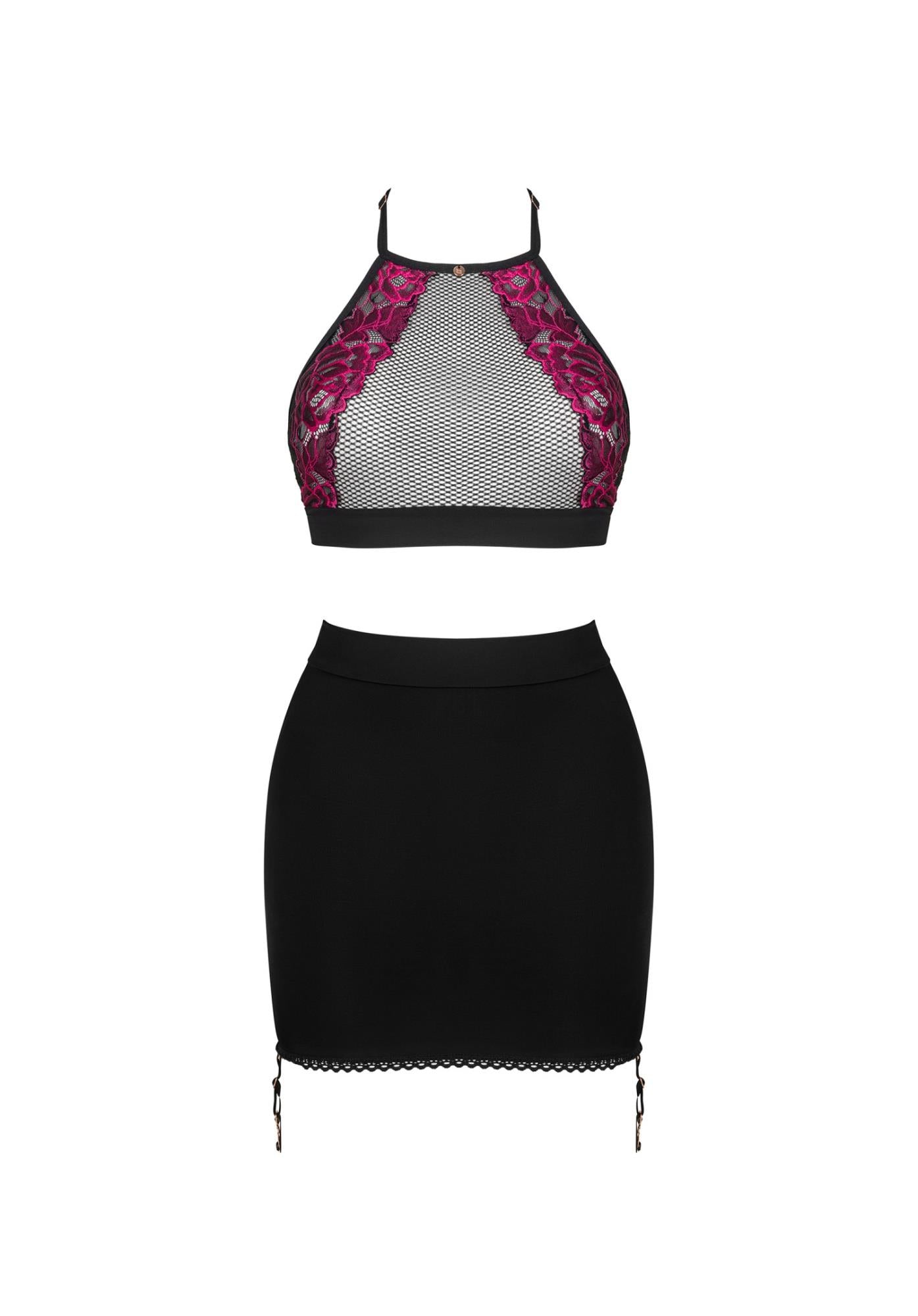 Set top și fustă Obsessive Rosenty XS/S