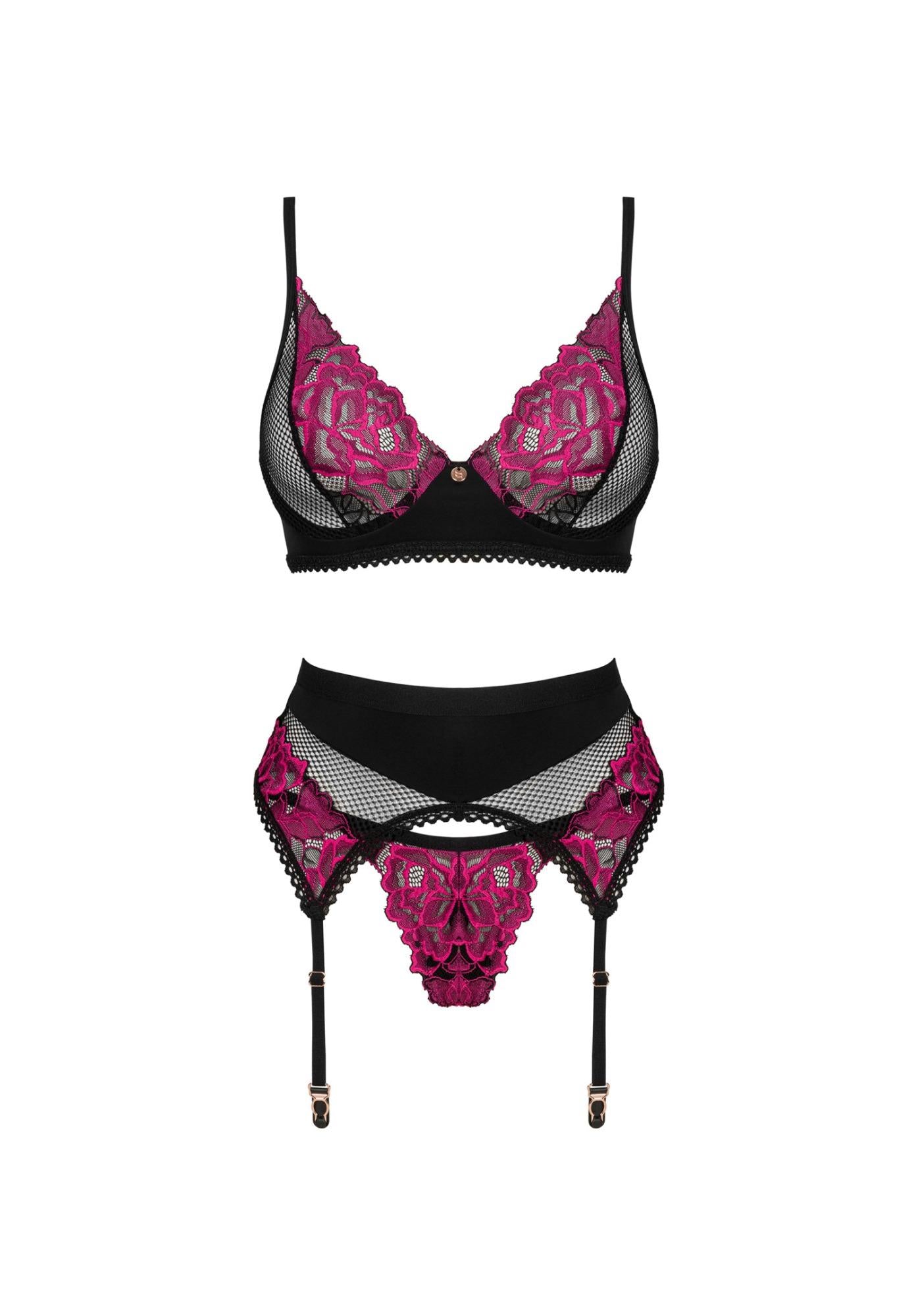 Set de lenjerie intimă Rosenty Obsessive XL 2XL
