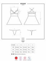 Babydoll Obsessive roșu cu tanga S/M