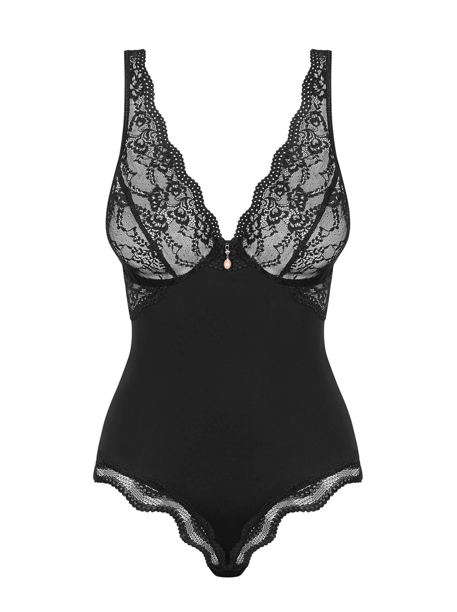 Body Luvae Obsessive din dantelă, negru, S/M