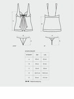 Babydoll turcoaz Amanta Obsessive S/M cu tanga