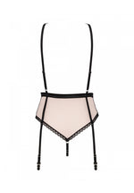 Body Obsessive Lilines cu portjartier, roz S/M