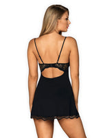 Luvae Obsessive Babydoll și tanga negru L/XL