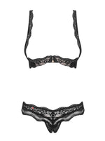 Set lenjerie intimă Luvae Obsessive negru L/XL