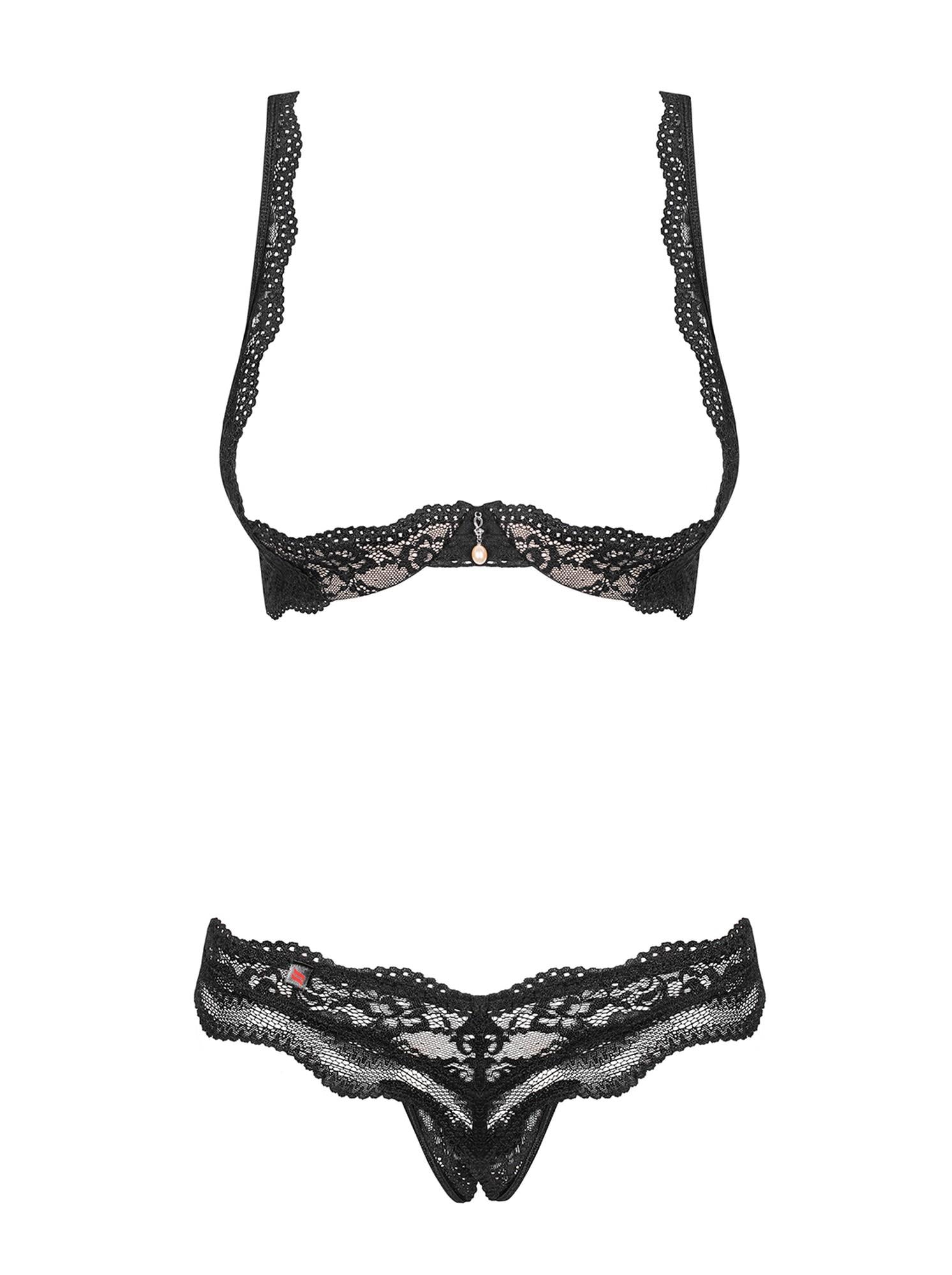 Set lenjerie intimă Luvae Obsessive negru L/XL