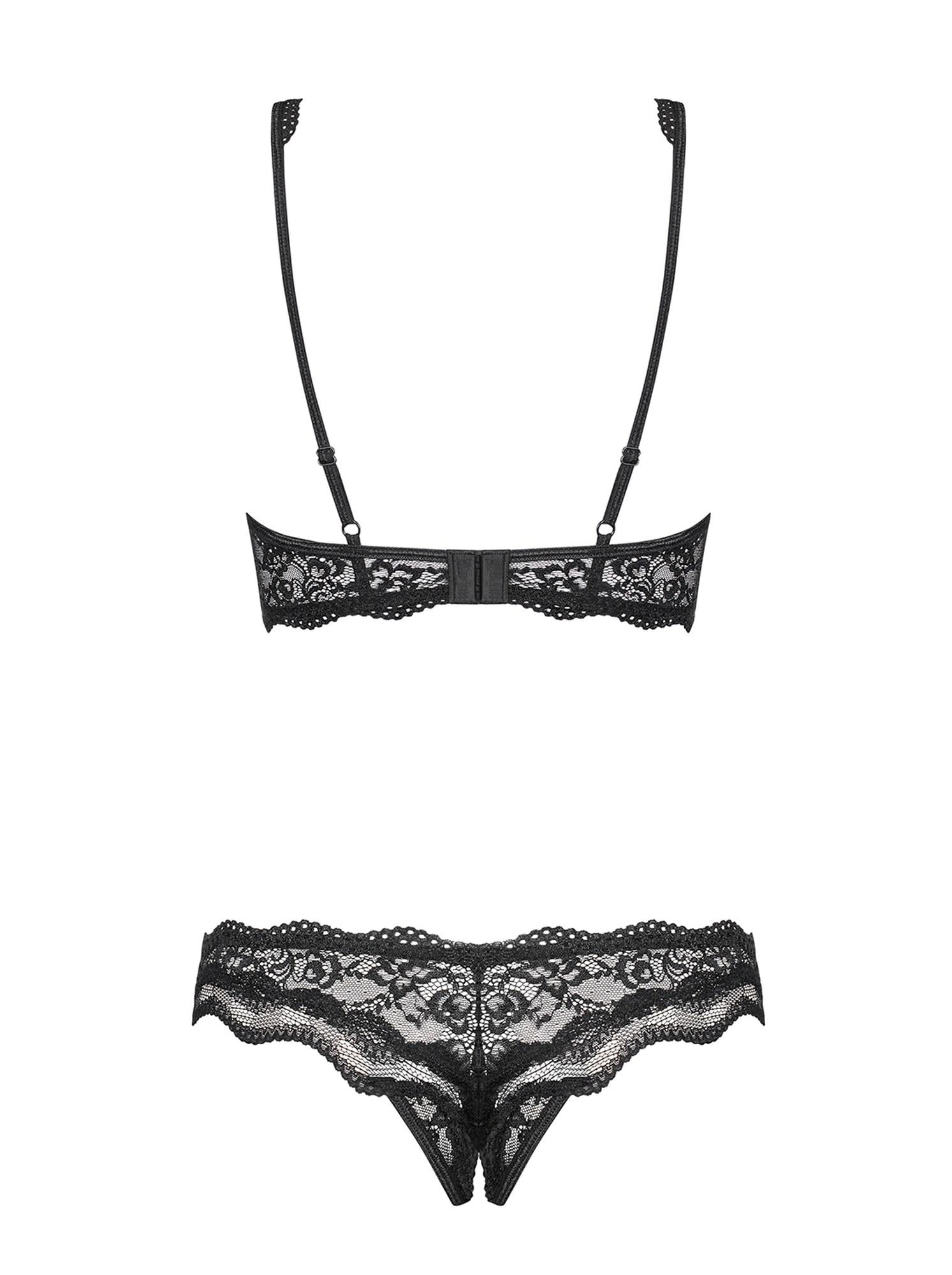 Set lenjerie intimă Luvae Obsessive negru L/XL