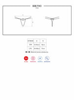 Tanga Obsessive cu fundă și decolteu S/M
