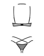Set lenjerie intimă Donarella Obsessive cu imprimeu deschis XS/S