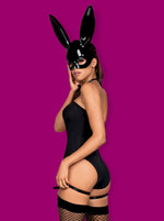 Costum de iepuraș obsesiv negru L/XL