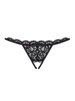 Tanga Obsessive cu funde și dantelă, mărimea S/M