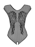 Body erotic Obsessive din plasă neagră XL/XXL