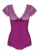 Body Obsessive Moketta violet, mărime S/M