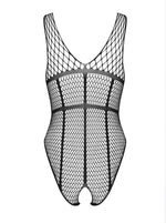 Body erotic Obsessive din plasă cu deschidere între picioare S/M/L