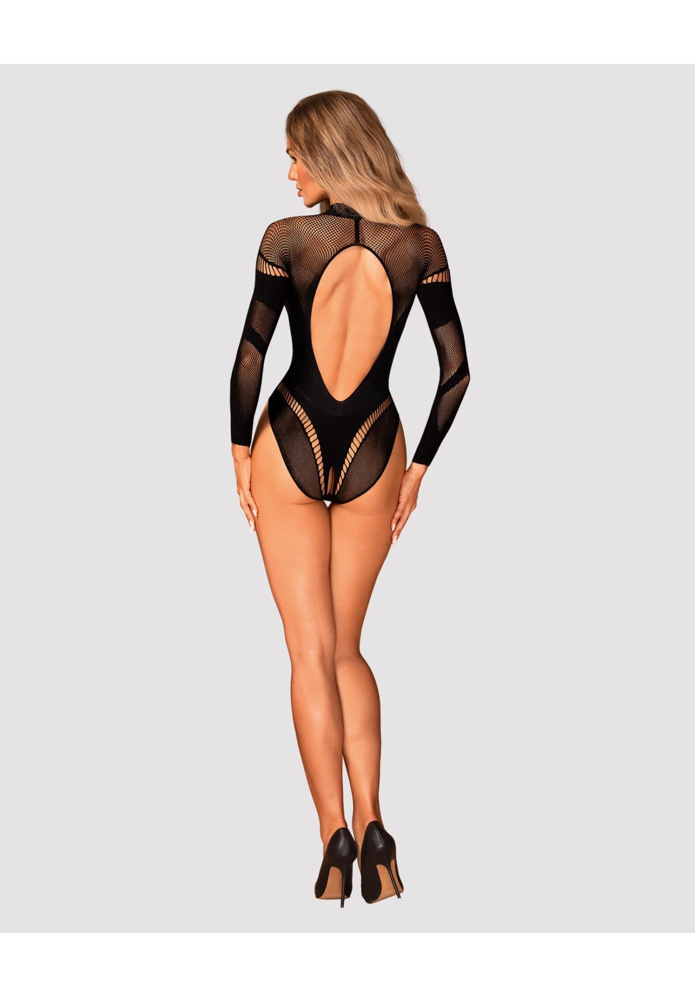 Body sexy geometric cu decupaj Obsessive B135 S/M/L