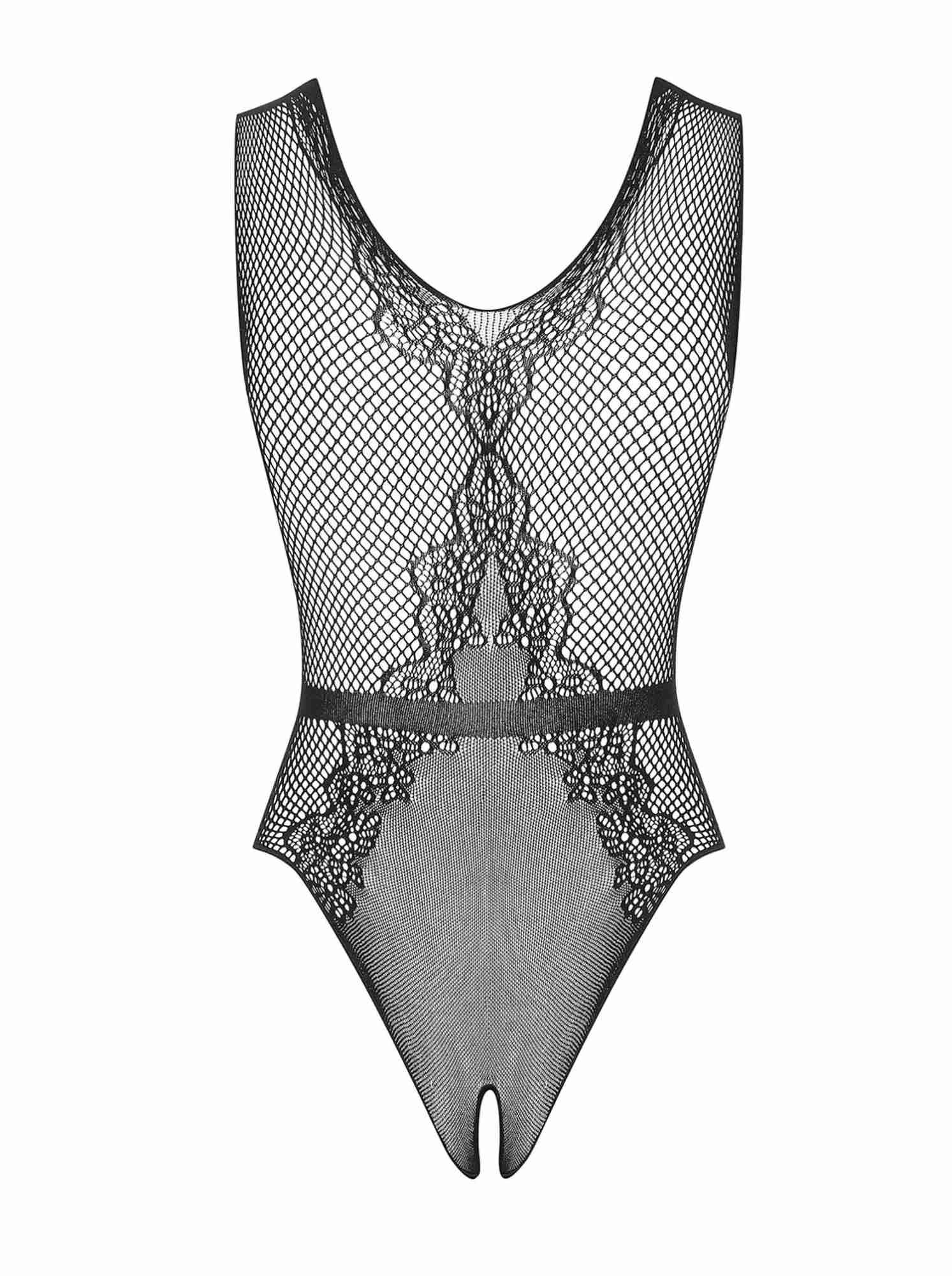 Body sexy Obsessive cu fundă strălucitoare, mărime S/M/L