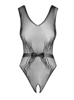 Body sexy Obsessive cu fundă strălucitoare, mărime S/M/L