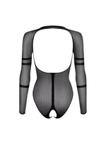 Body erotic Obsessive B137 cu imprimeu de șarpe negru XL XXL