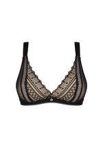 Sutien triunghiular Estiqua Obsessive Lace Negru XS/S