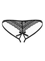 Picantina Obsessive Tanga cu dantelă deschisă S/M