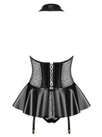Corset și chiloți Obsessive S/M cu aspect ud