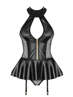 Corset Obsessive cu aspect ud și chiloți L/XL