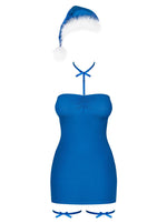 Tricou Kissmas albastru Obsessive S/M